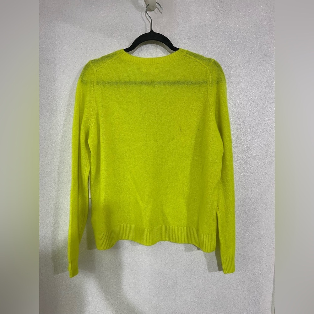CASLON 100% Kashmir size L neon yellow green NWT - Picture 4 of 5
